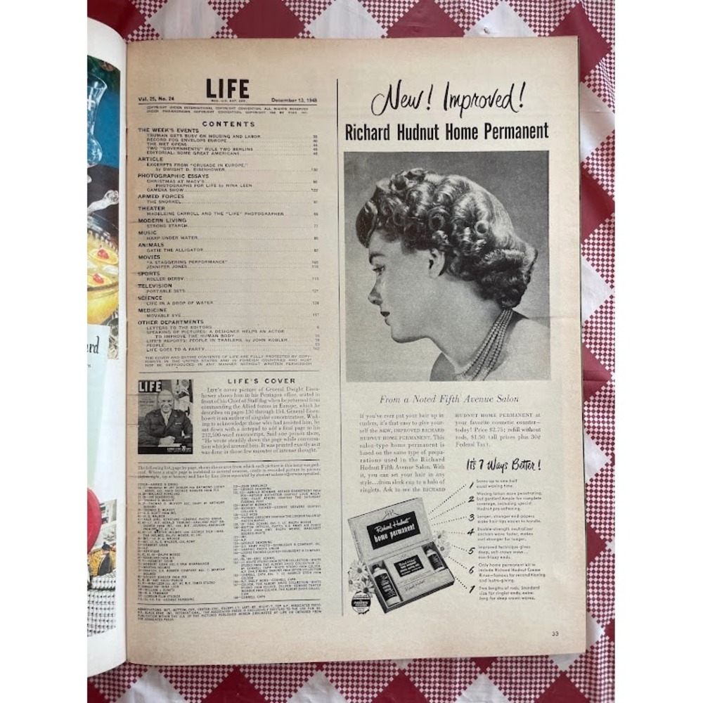 LIFE Magazine December 13 1948 Dwight D Eisenhower Crusade in Europe NO LABEL - Picture 5 of 12